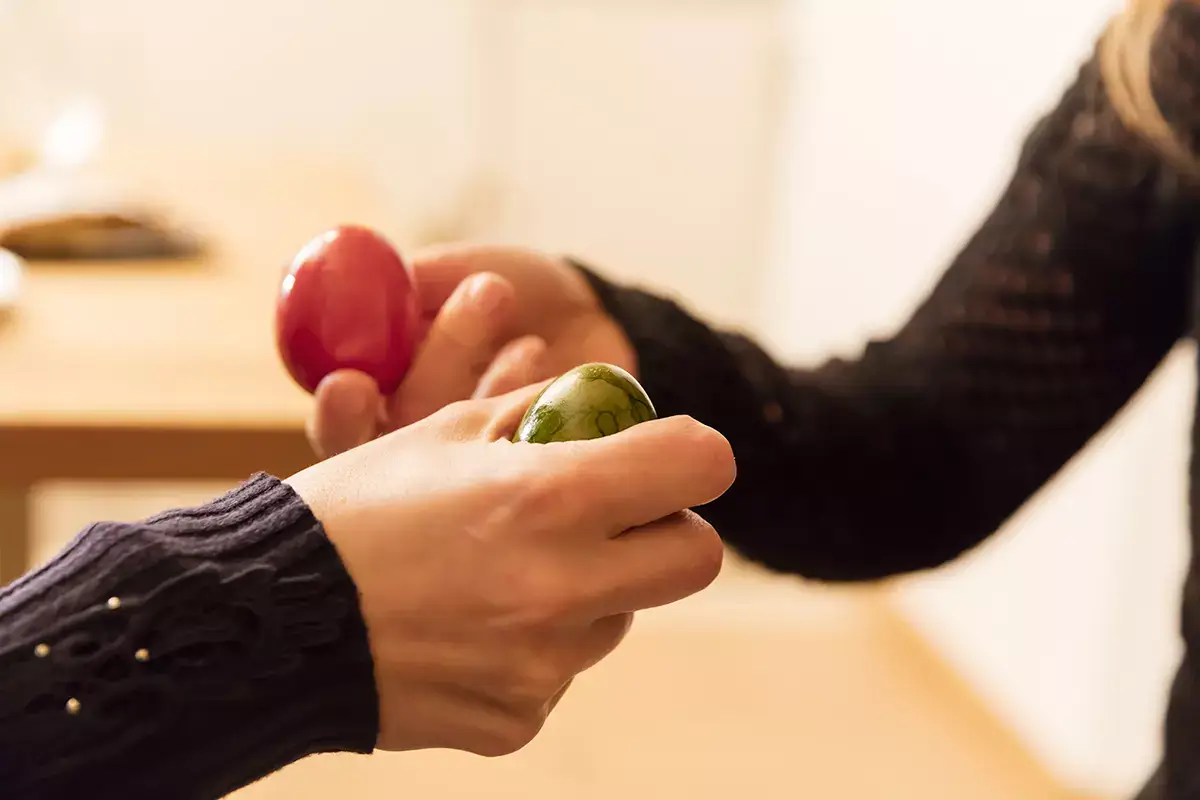 Cozzo dell&rsquo;uovo. Foto: Gallo Rosso, Frieder Blickle Alla scoperta delle tradizioni di Pasqua nei masi altoatesini